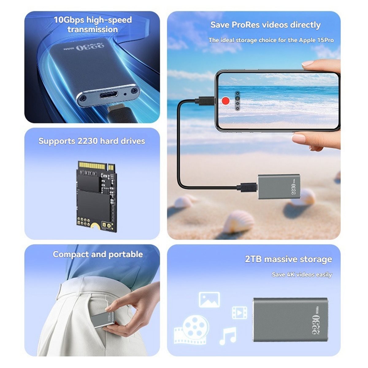Portable Ssd Enclosure - Корпус для SSD A40I M.2 NVMe
