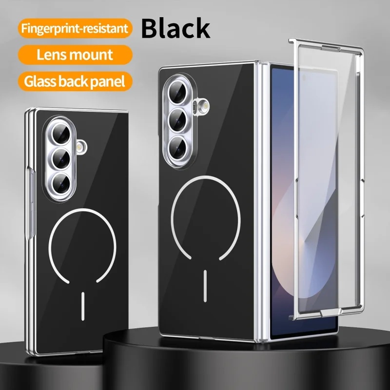 Tech Accessories Logo - Магнитный складной чехол из стекла для