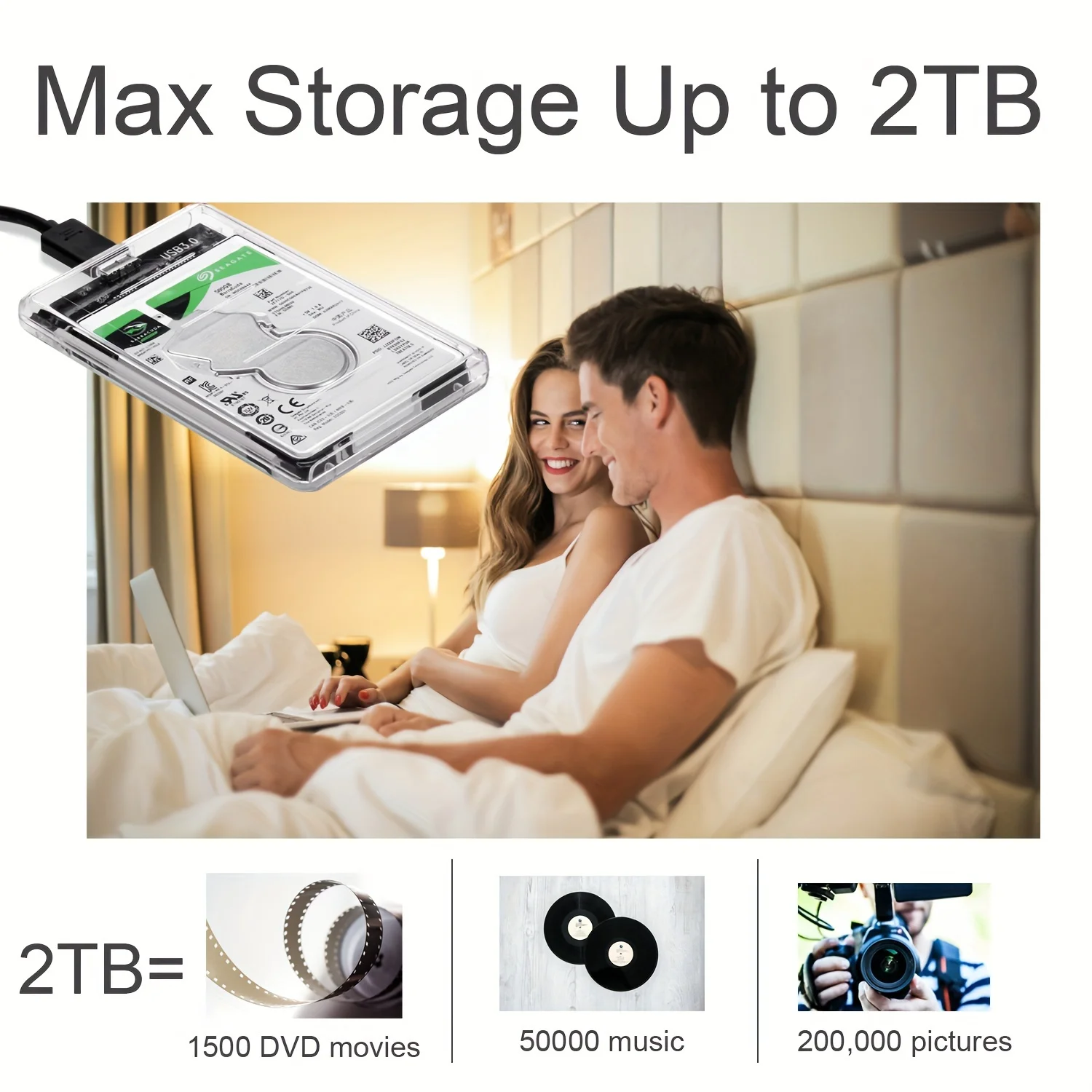 Portable Ssd Enclosure - Прозрачный корпус для HDD 2,5 дюйма,