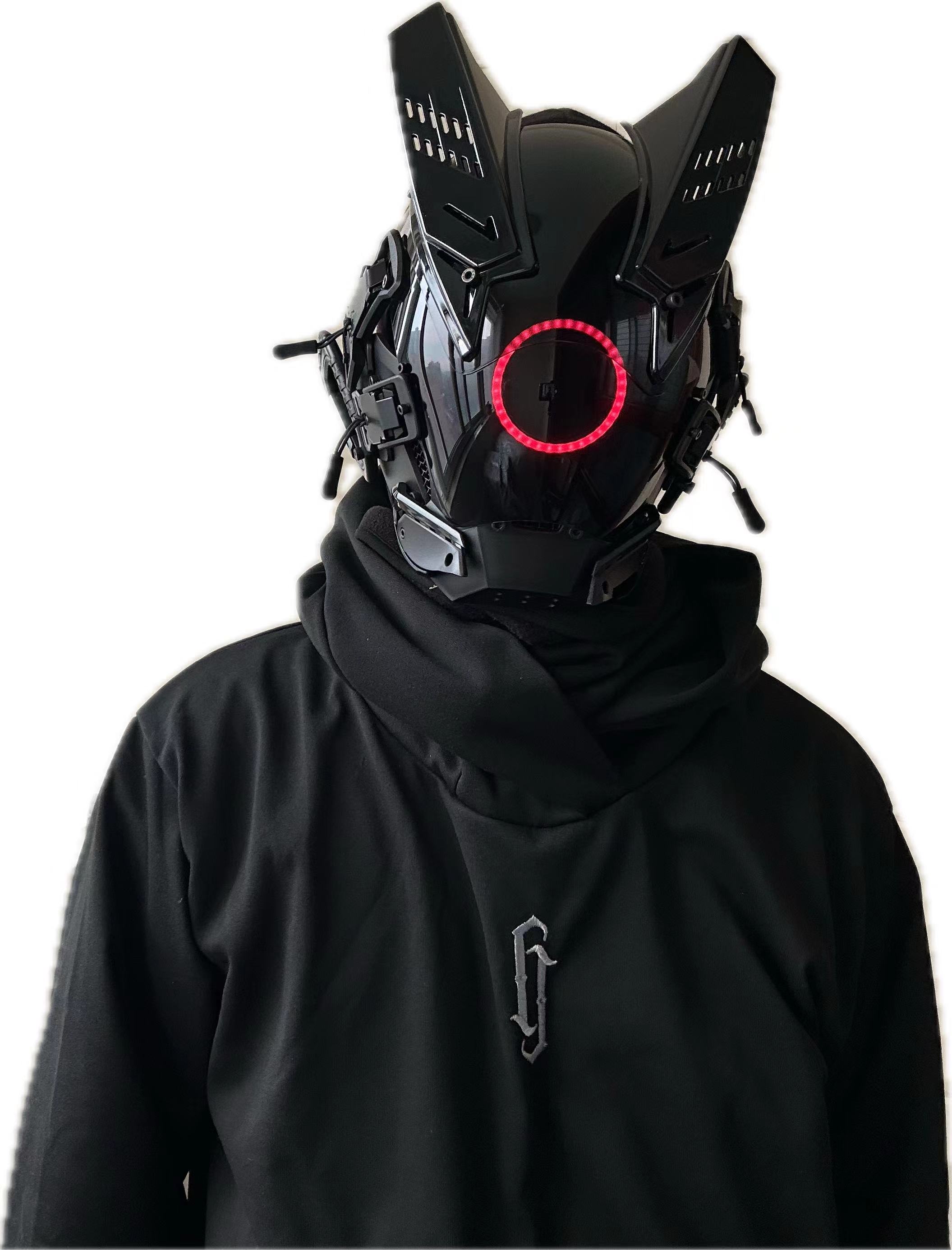 Tech Wear Accessories - Киберпанк-маска с LED-подсветкой для мужчин и
