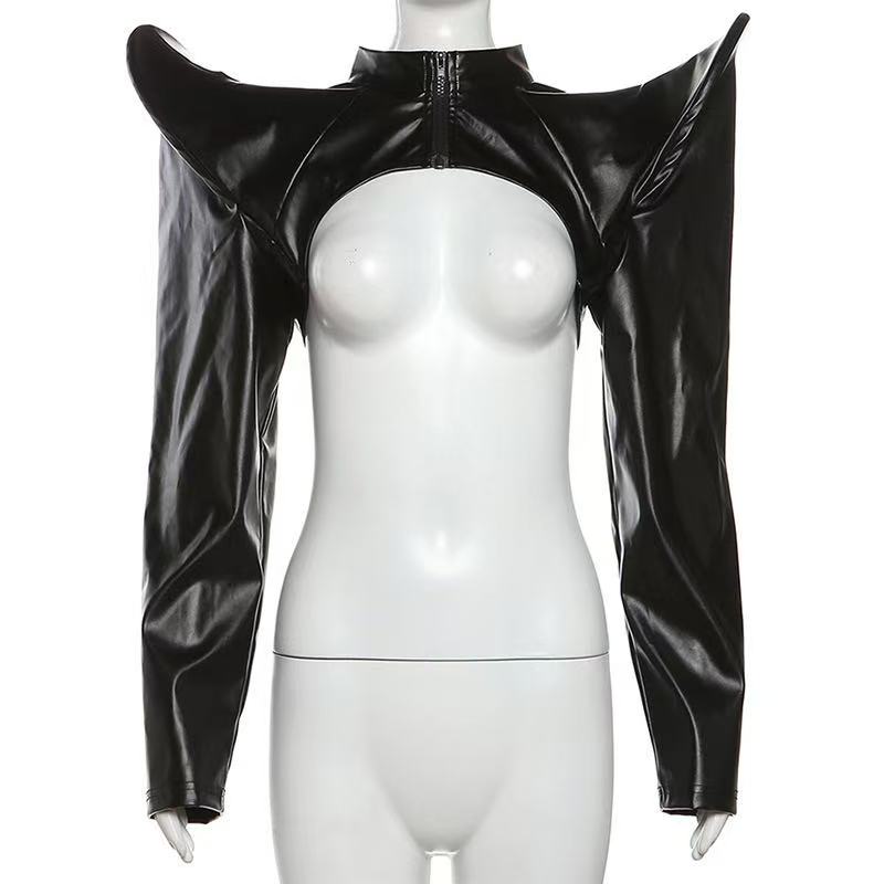 Tech Wear Accessories - 2024, женские куртки из искусственной кожи