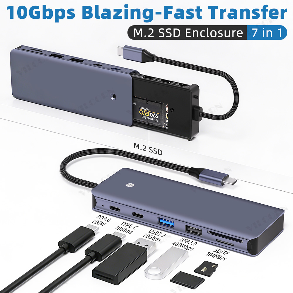 USB-хаб 7-в-1 для MacBook Pro/ – обзор и цена Portable Ssd Enclosure
