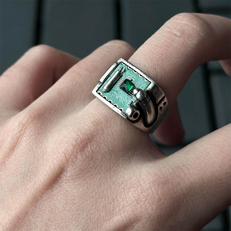 Кольцо в стиле ретро-техно с э – обзор и цена Tech Accessories Industry