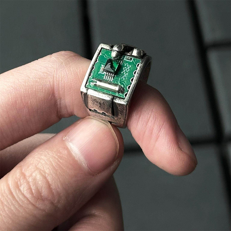 Кольцо в стиле ретро-техно с э – обзор и цена Tech Accessories Industry