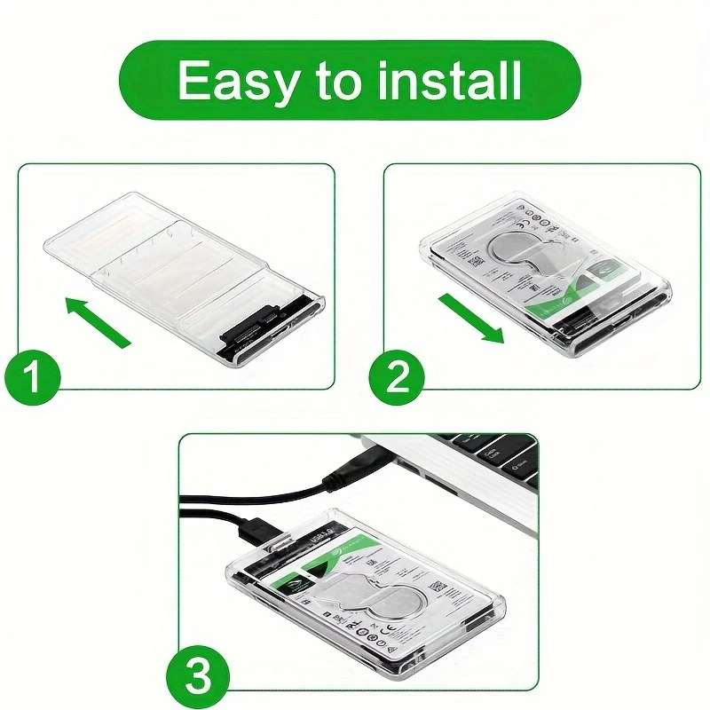 Прозрачный корпус для HDD 2,5  – обзор и цена Portable Ssd Enclosure